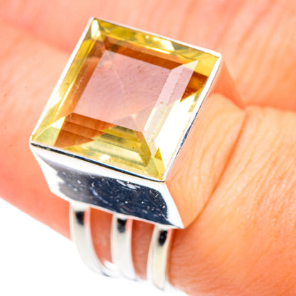 Lemon Quartz Rings handcrafted by Ana Silver Co - RING90132