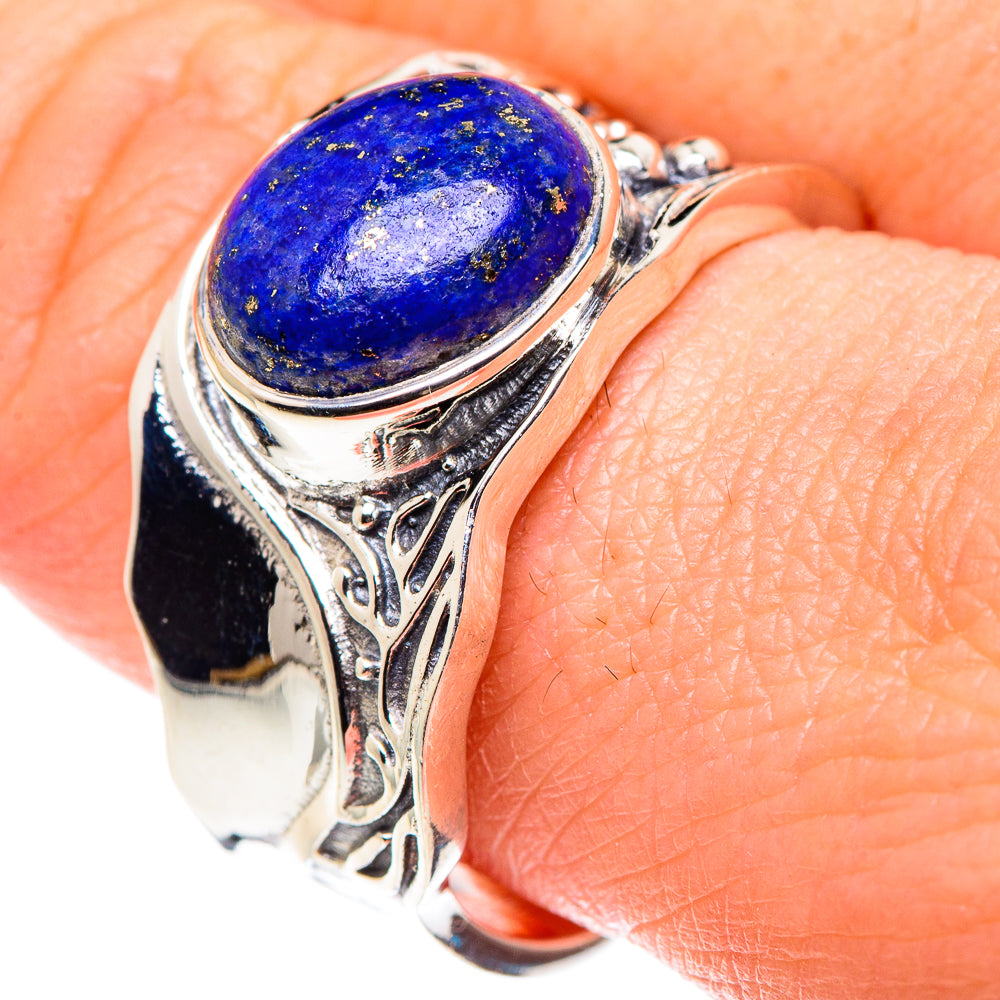 Lapis Lazuli Rings handcrafted by Ana Silver Co - RING90138