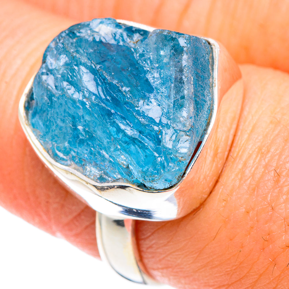 Aquamarine Rings handcrafted by Ana Silver Co - RING90142