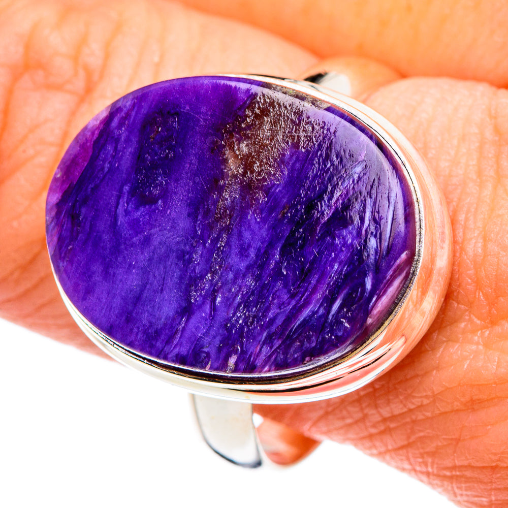 Charoite Rings handcrafted by Ana Silver Co - RING90155