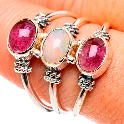 Ethiopian Opal Rings handcrafted by Ana Silver Co - RING90161