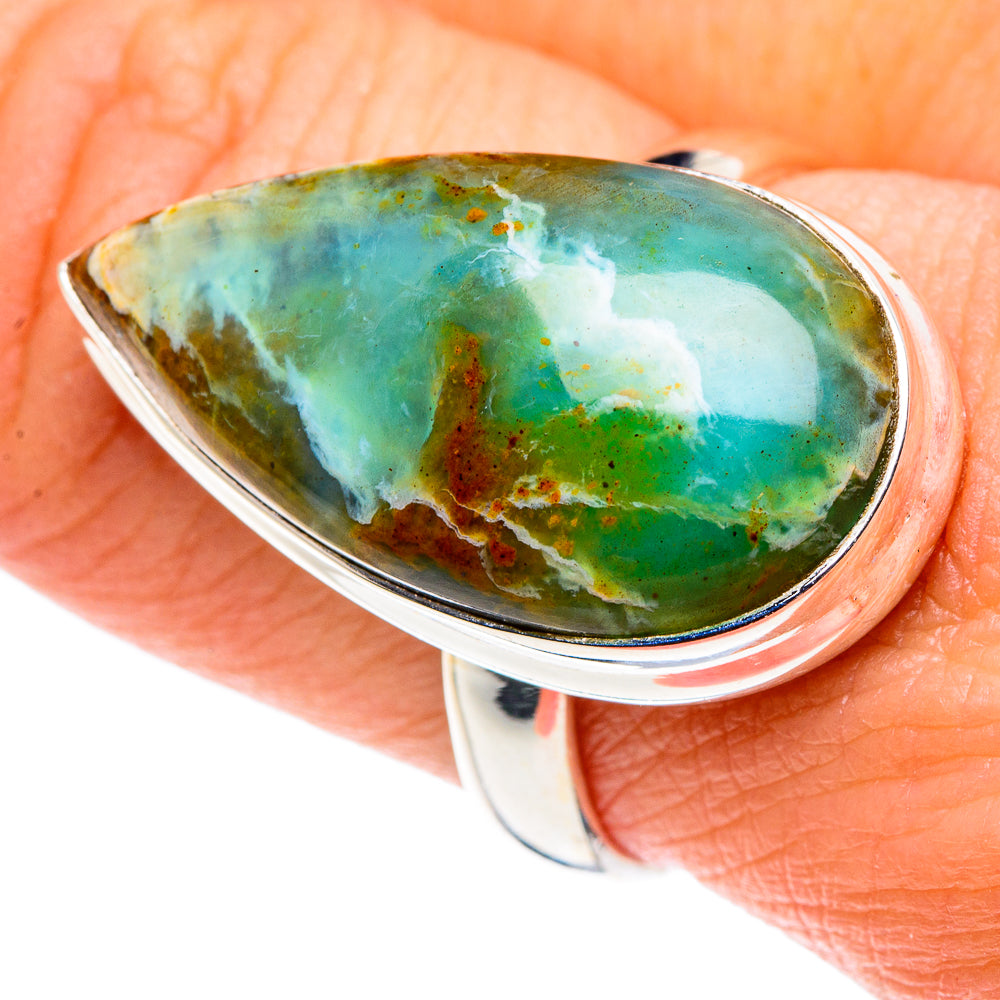 Peruvian Opal Rings handcrafted by Ana Silver Co - RING90171