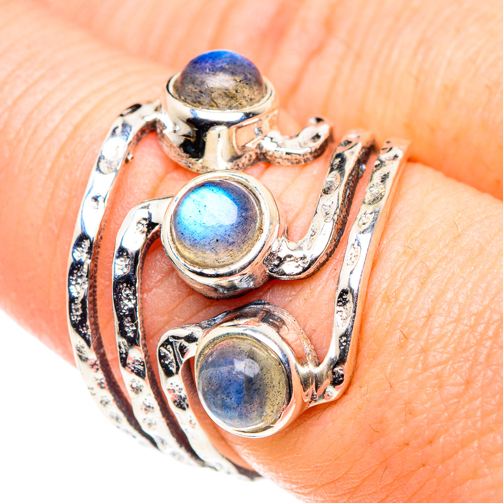 Labradorite Rings handcrafted by Ana Silver Co - RING90172