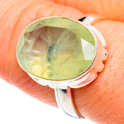 Prehnite Rings handcrafted by Ana Silver Co - RING90176