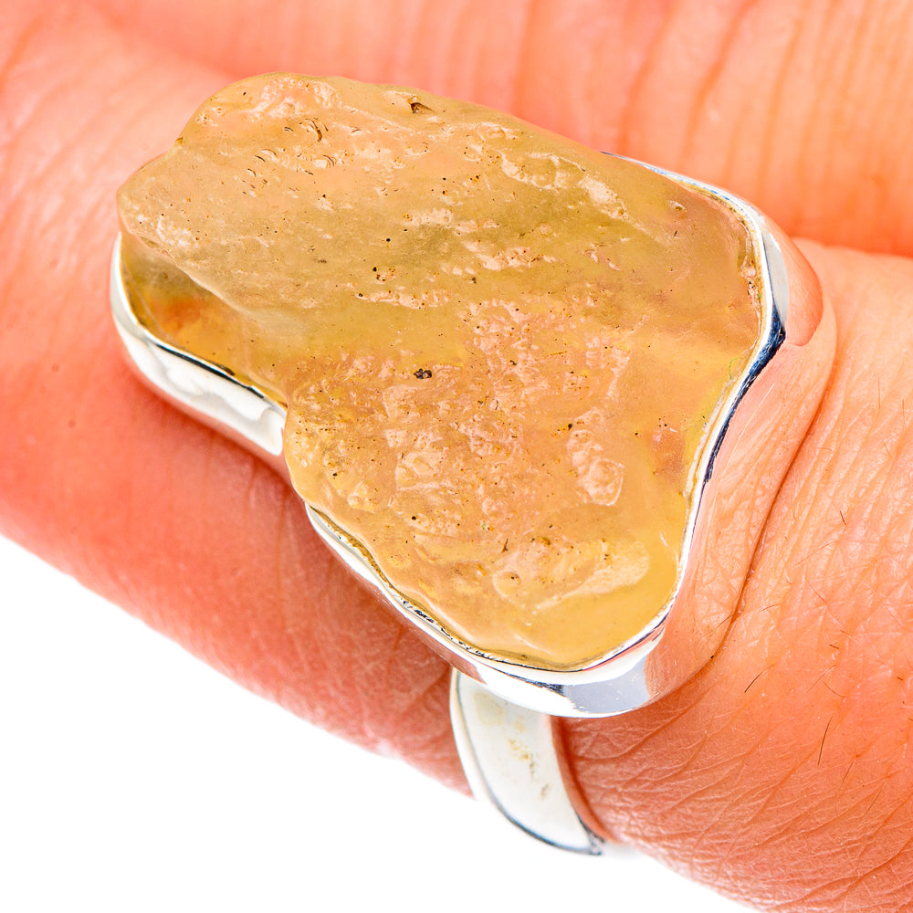 Libyan Glass Rings handcrafted by Ana Silver Co - RING90179