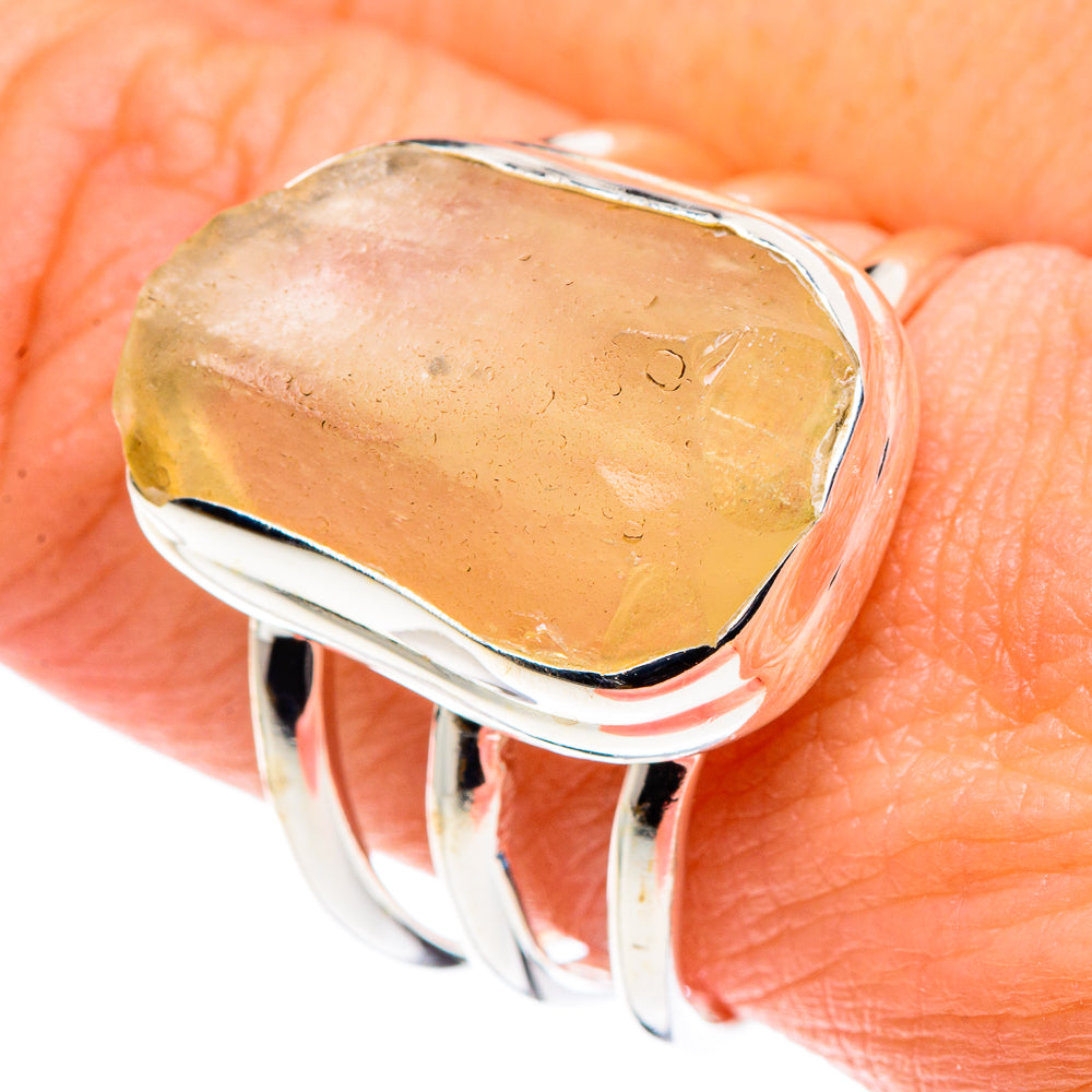 Libyan Glass Rings handcrafted by Ana Silver Co - RING90180