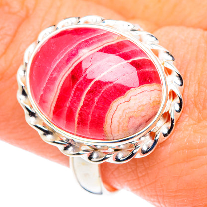 Rhodochrosite Rings handcrafted by Ana Silver Co - RING90182
