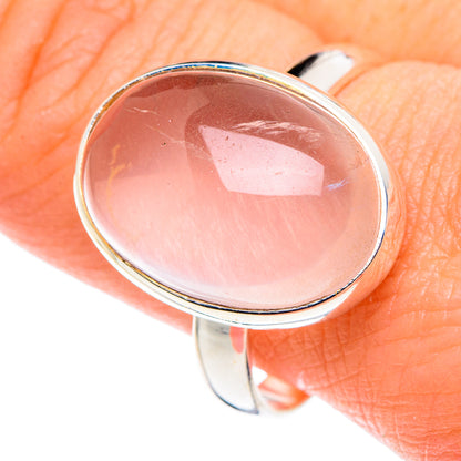 Rose Quartz Rings handcrafted by Ana Silver Co - RING90184