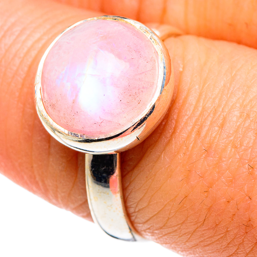 Rose Quartz Rings handcrafted by Ana Silver Co - RING90185