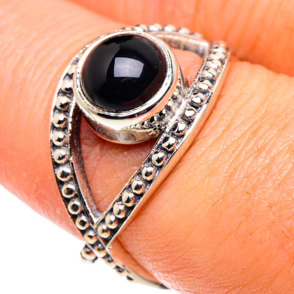 Black Onyx Rings handcrafted by Ana Silver Co - RING90190