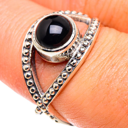Black Onyx Rings handcrafted by Ana Silver Co - RING90190