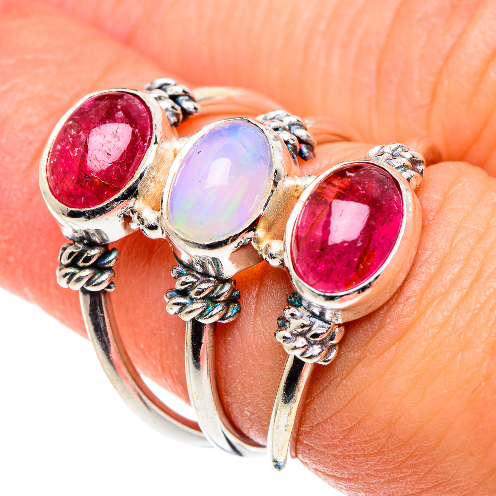 Ethiopian Opal Rings handcrafted by Ana Silver Co - RING90192