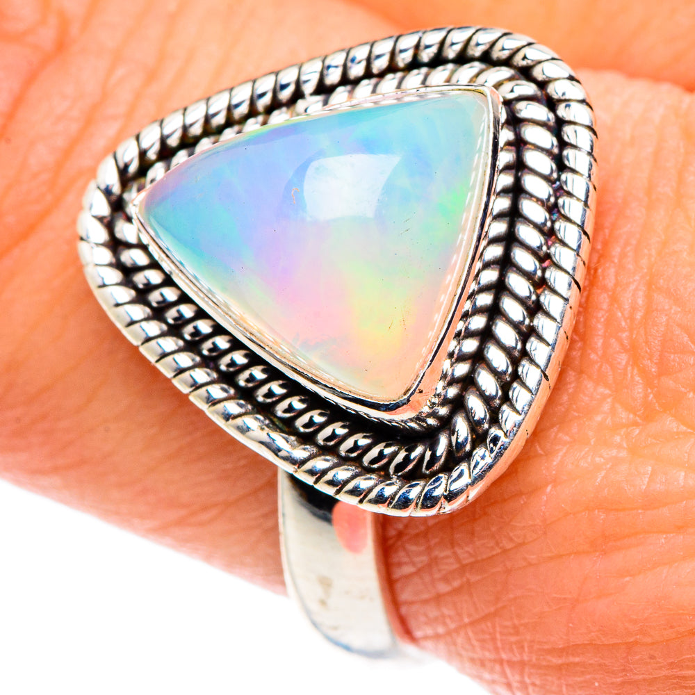 Ethiopian Opal Rings handcrafted by Ana Silver Co - RING90193