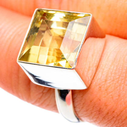 Lemon Quartz Rings handcrafted by Ana Silver Co - RING90194