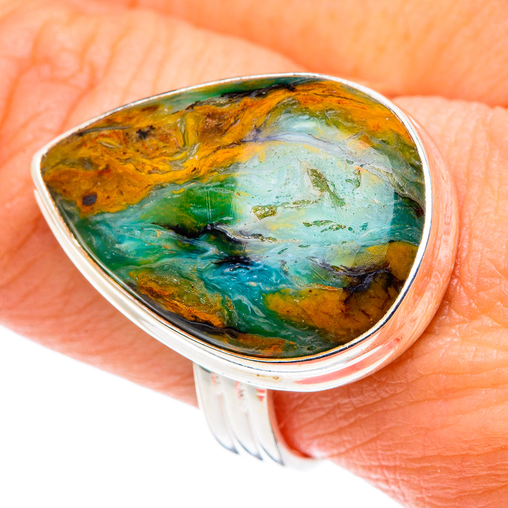 Peruvian Opal Rings handcrafted by Ana Silver Co - RING90200