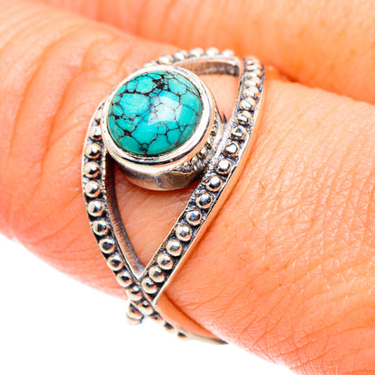 Tibetan Turquoise Rings handcrafted by Ana Silver Co - RING90203