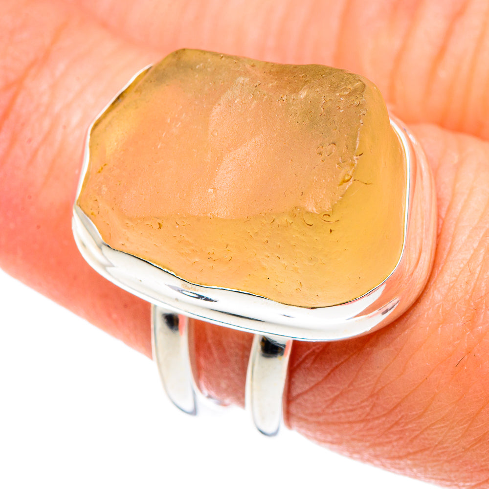 Libyan Glass Rings handcrafted by Ana Silver Co - RING90211
