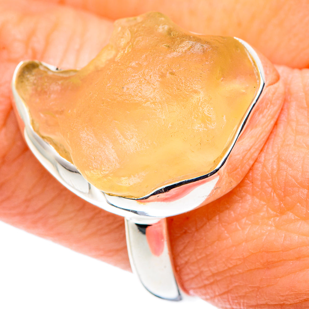 Libyan Glass Rings handcrafted by Ana Silver Co - RING90212