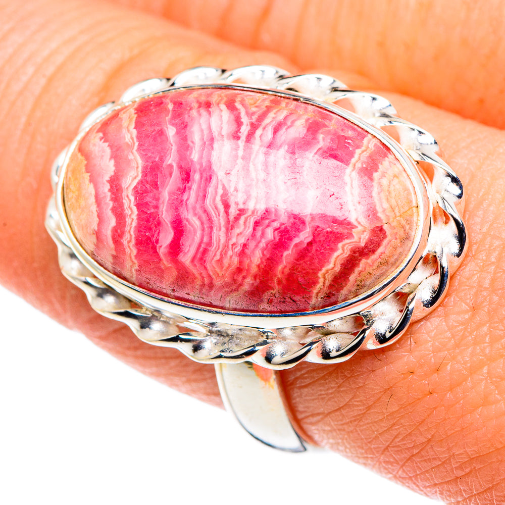 Rhodochrosite Rings handcrafted by Ana Silver Co - RING90213