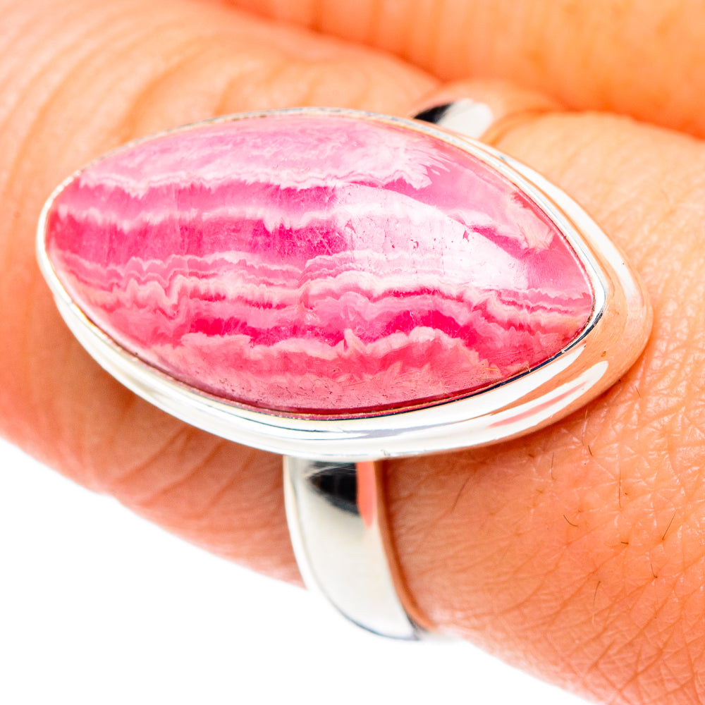 Rhodochrosite Rings handcrafted by Ana Silver Co - RING90216