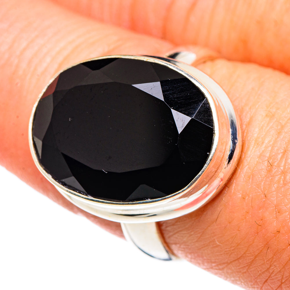 Black Onyx Rings handcrafted by Ana Silver Co - RING90224