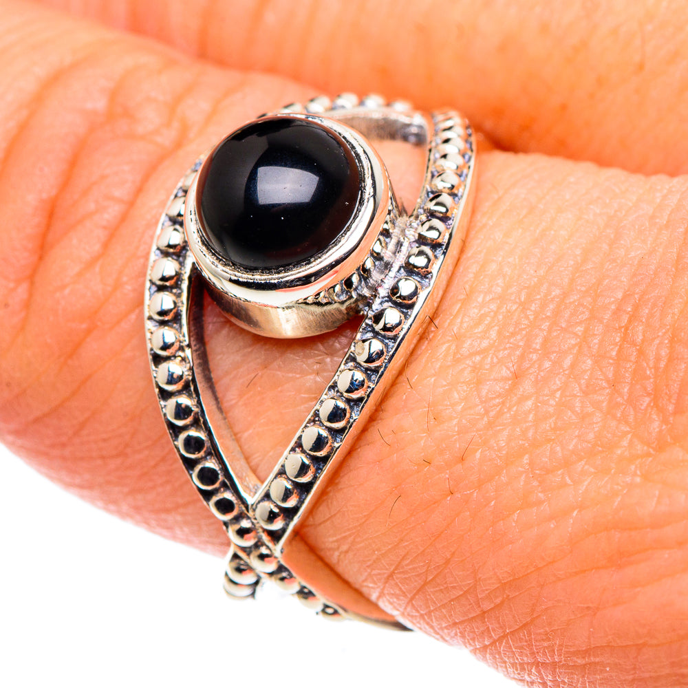 Black Onyx Rings handcrafted by Ana Silver Co - RING90225