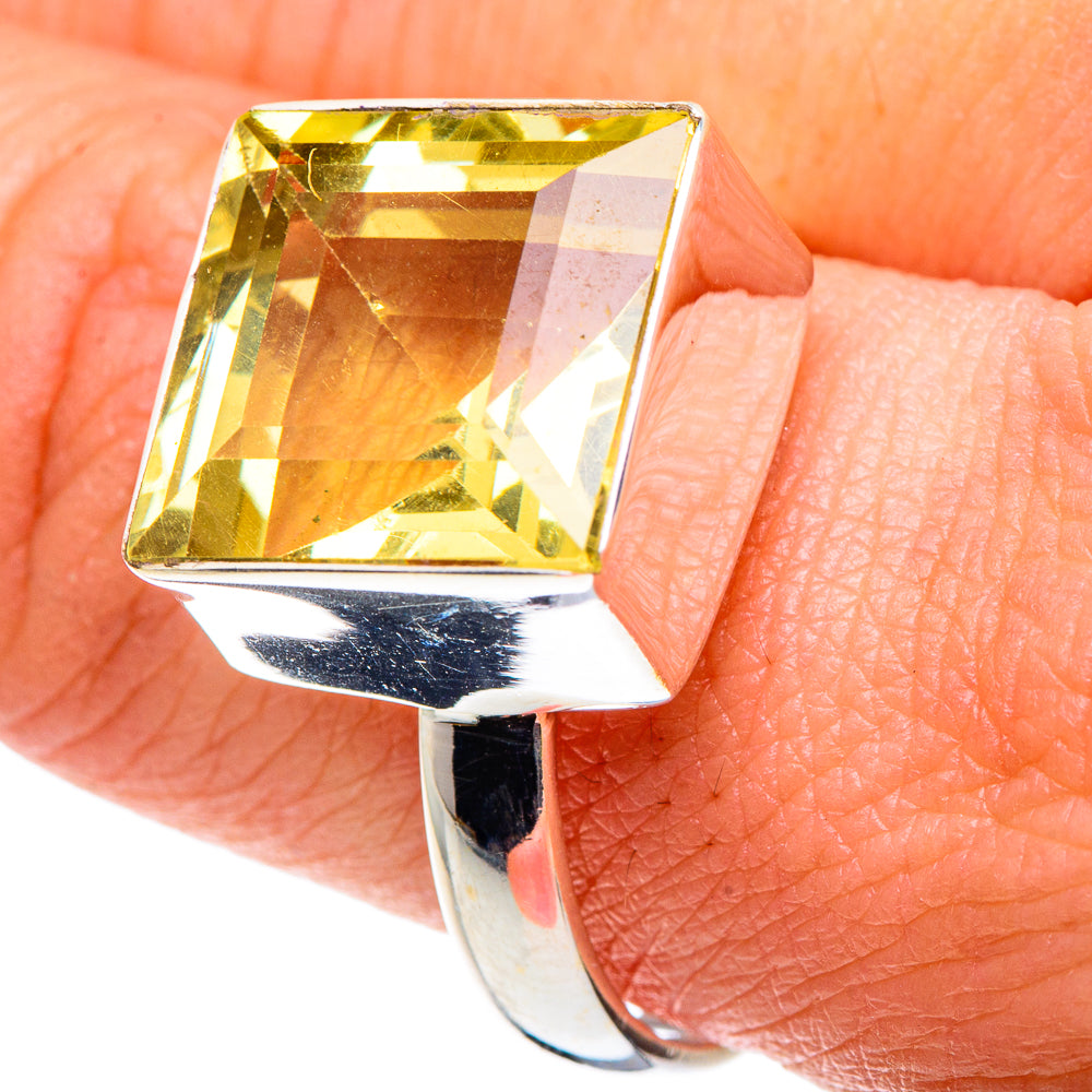 Lemon Quartz Rings handcrafted by Ana Silver Co - RING90229