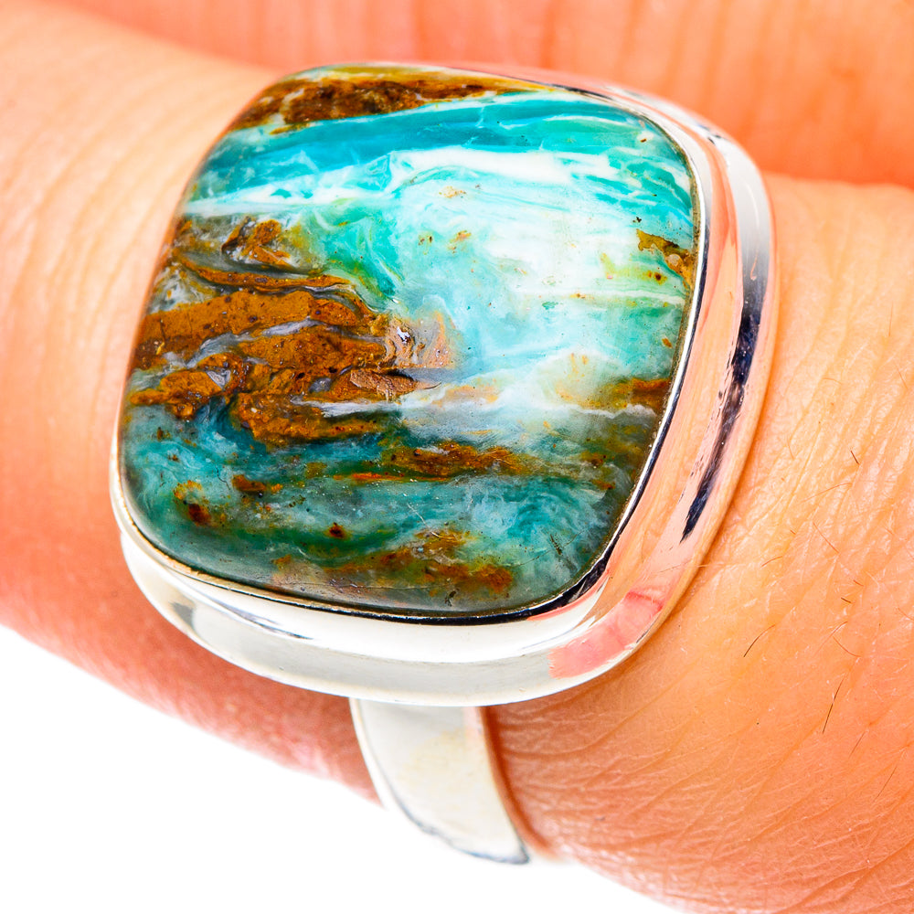 Peruvian Opal Rings handcrafted by Ana Silver Co - RING90238