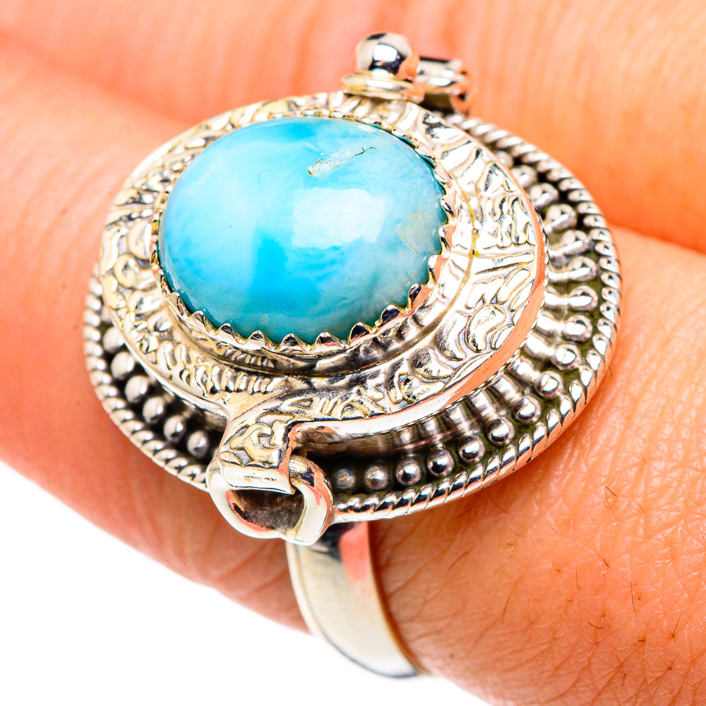 Larimar Rings handcrafted by Ana Silver Co - RING90243