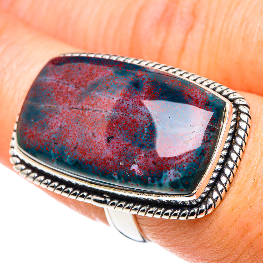 Bloodstone Rings handcrafted by Ana Silver Co - RING90246