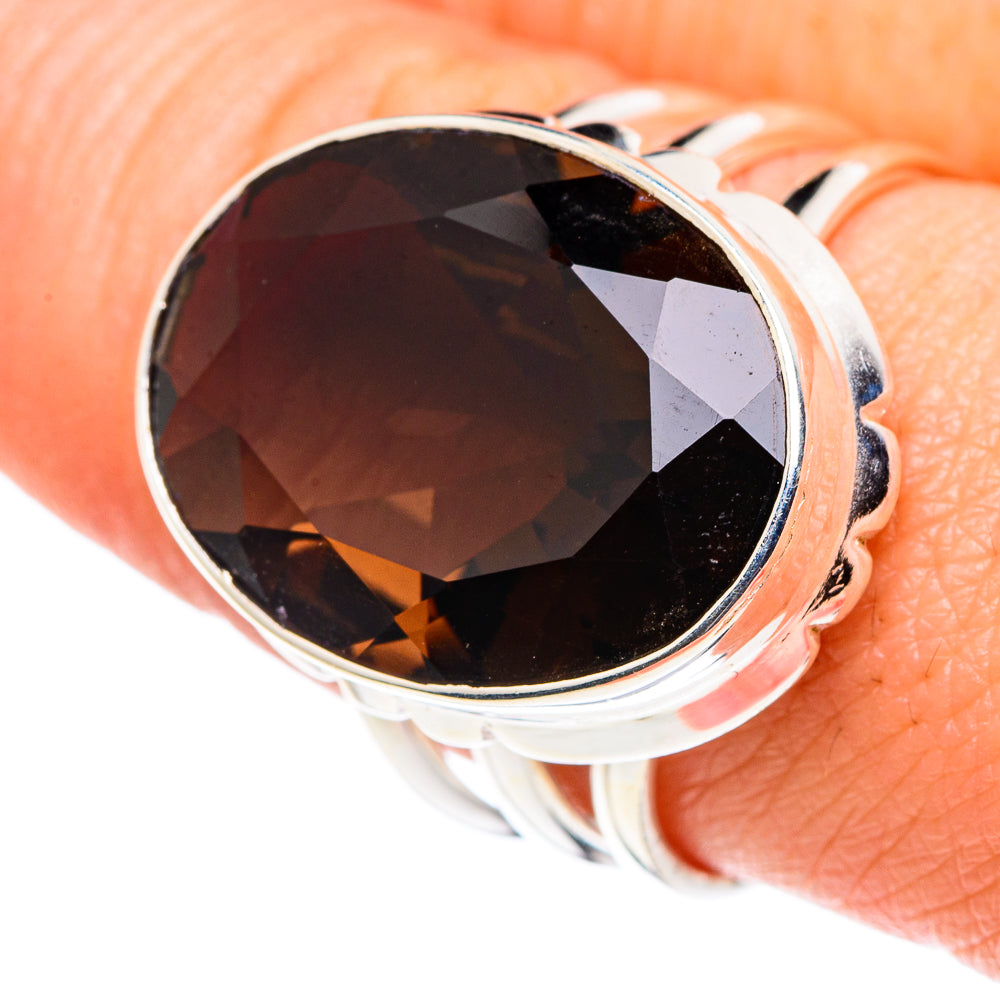 Smoky Quartz Rings handcrafted by Ana Silver Co - RING90250