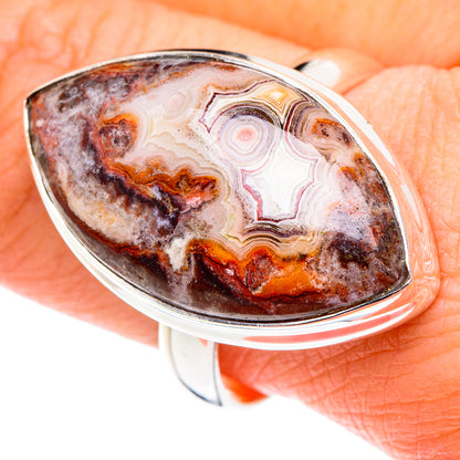 Crazy Lace Agate Rings handcrafted by Ana Silver Co - RING90252