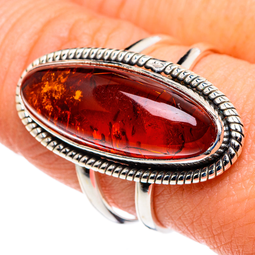 Baltic Amber Rings handcrafted by Ana Silver Co - RING90255