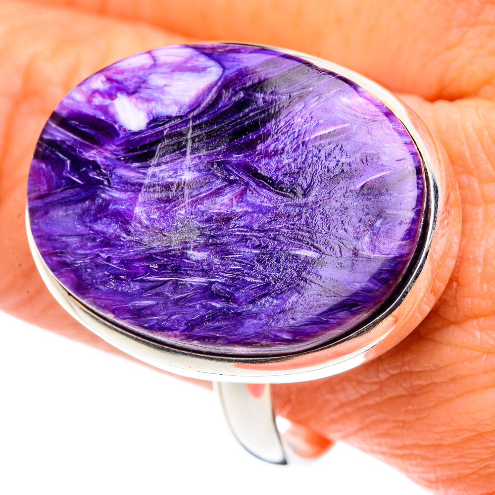 Charoite Rings handcrafted by Ana Silver Co - RING90262