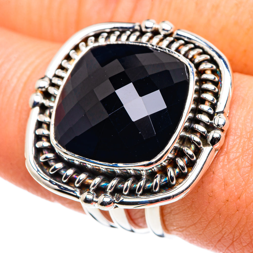 Black Onyx Rings handcrafted by Ana Silver Co - RING90267