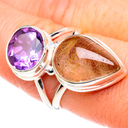 Rutilated Quartz Rings handcrafted by Ana Silver Co - RING90273