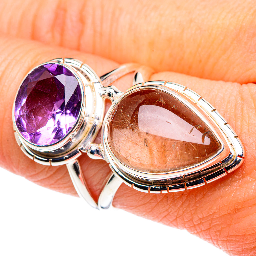 Rutilated Quartz Rings handcrafted by Ana Silver Co - RING90277