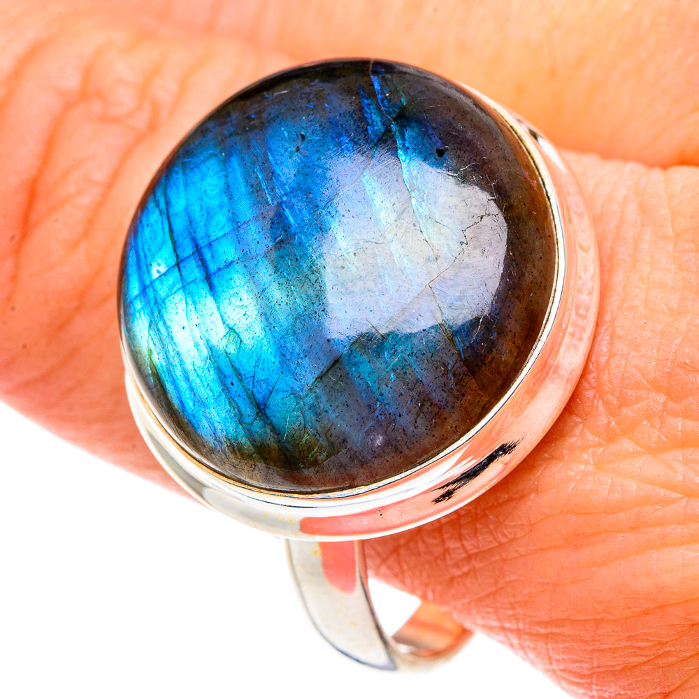 Labradorite Rings handcrafted by Ana Silver Co - RING90281