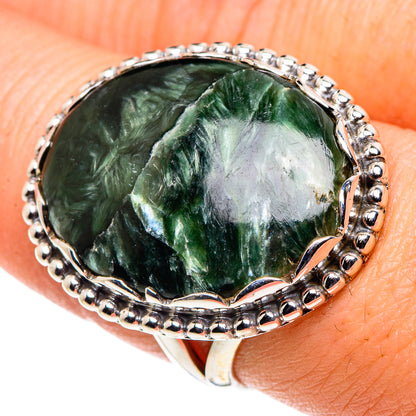 Seraphinite Rings handcrafted by Ana Silver Co - RING90287