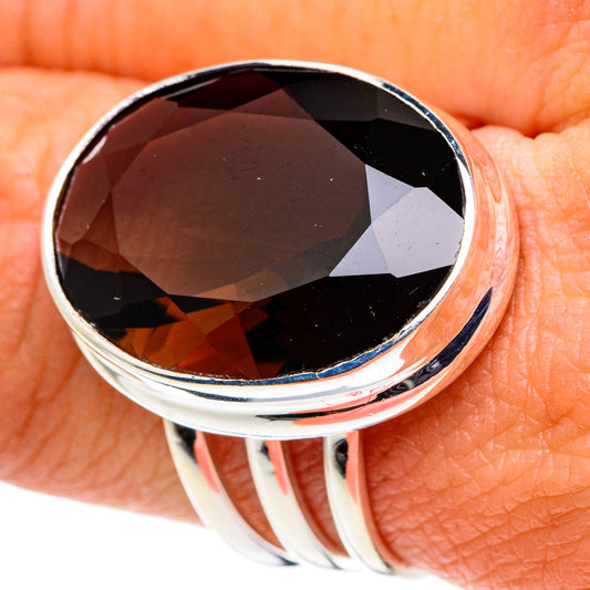 Smoky Quartz Rings handcrafted by Ana Silver Co - RING90291
