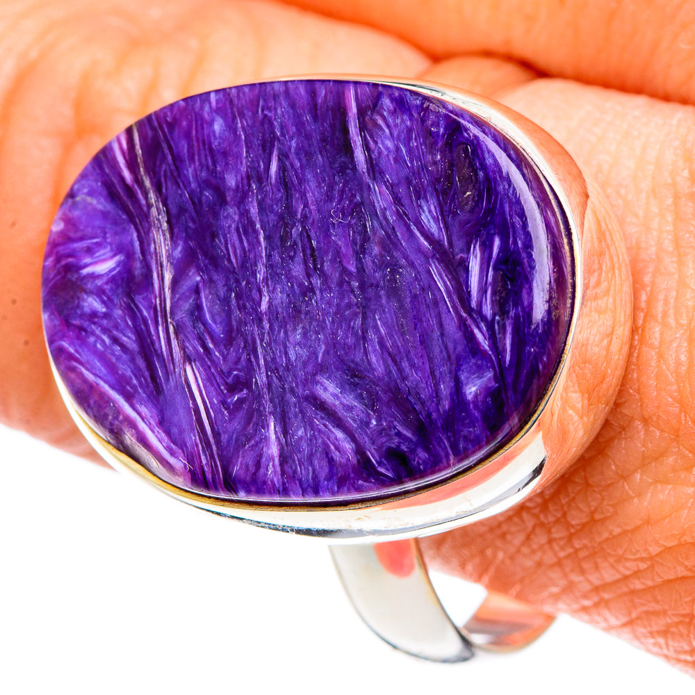 Charoite Rings handcrafted by Ana Silver Co - RING90302
