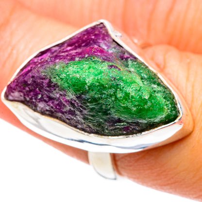 Ruby Zoisite Rings handcrafted by Ana Silver Co - RING90312
