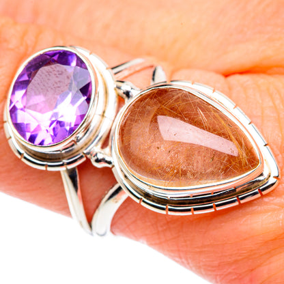 Rutilated Quartz Rings handcrafted by Ana Silver Co - RING90314