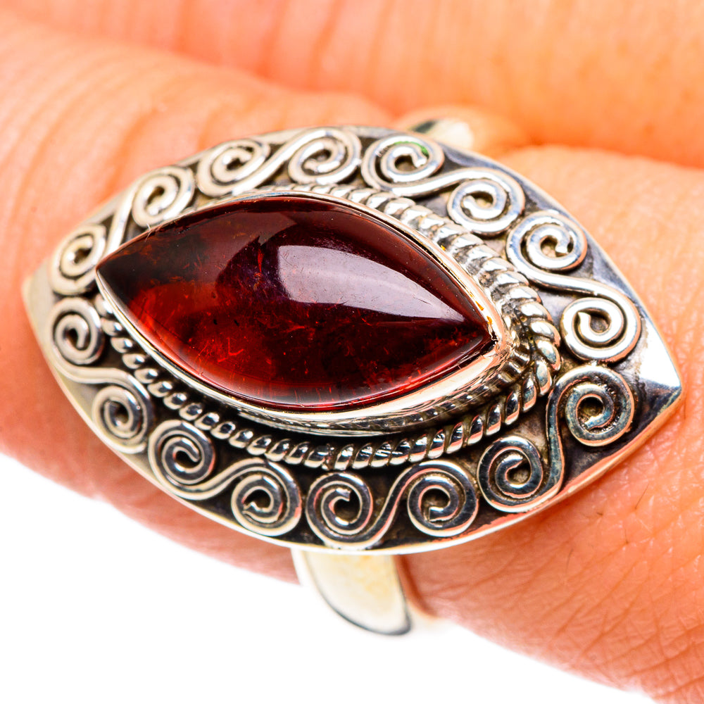 Baltic Amber Rings handcrafted by Ana Silver Co - RING90315