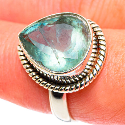 Blue Fluorite Rings handcrafted by Ana Silver Co - RING90326
