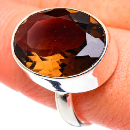 Smoky Quartz Rings handcrafted by Ana Silver Co - RING90327
