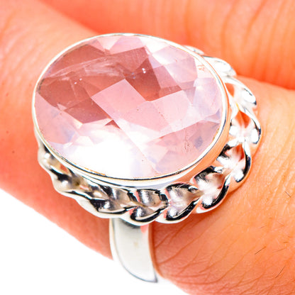 Rose Quartz Rings handcrafted by Ana Silver Co - RING90331