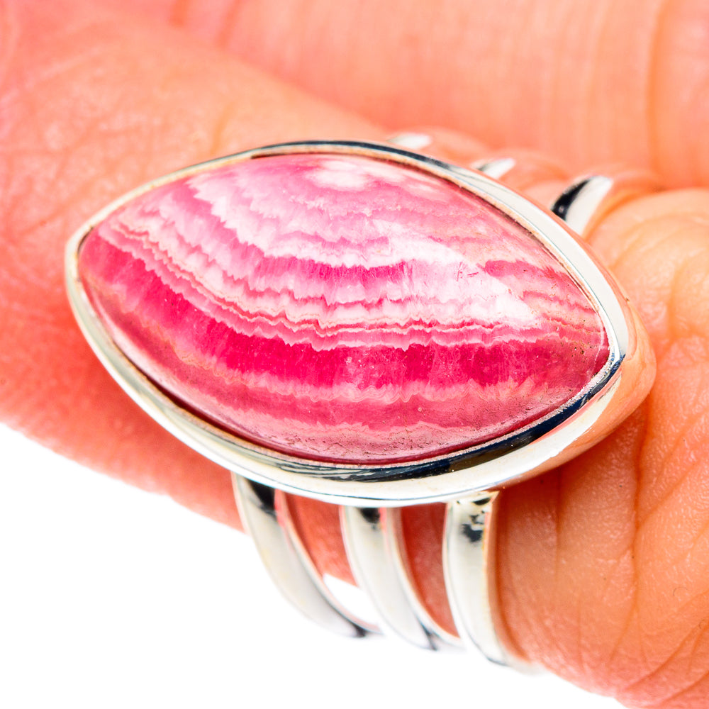 Rhodochrosite Rings handcrafted by Ana Silver Co - RING90333