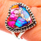 Kingman Pink Dahlia Turquoise Rings handcrafted by Ana Silver Co - RING90341