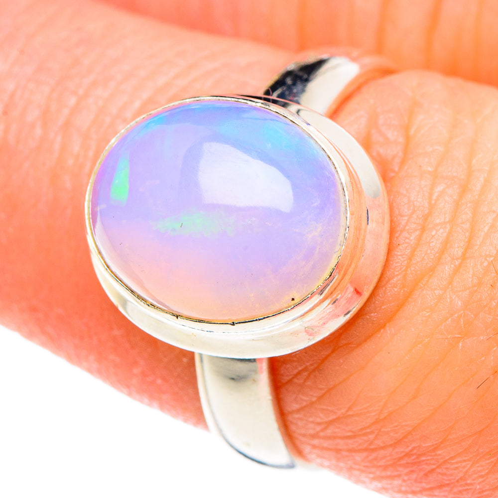 Ethiopian Opal Rings handcrafted by Ana Silver Co - RING90343